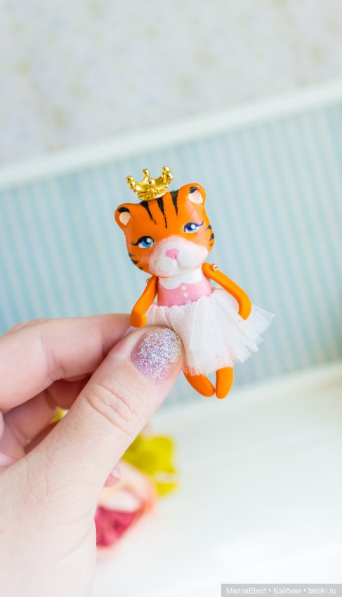 Тигренок Кэтрин — Авторские миниатюрные куклы: лепка