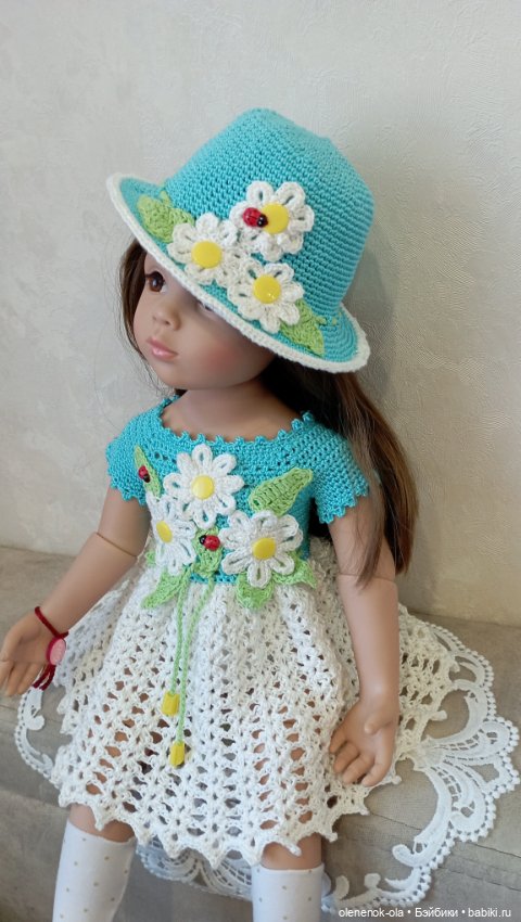 Вязаные платья — Одежда и обувь для кукол своими руками: фото (фото 9)