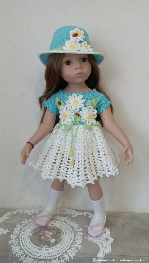 Вязаные платья — Одежда и обувь для кукол своими руками: фото (фото 6)