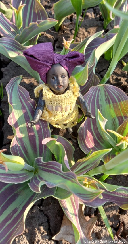 Тюлип в тюльпанах — Антикварные куклы Mignonette (Миньонетта): карманные