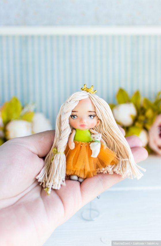 Маленькая куколка Линда — Авторские миниатюрные куклы: лепка (фото 6)