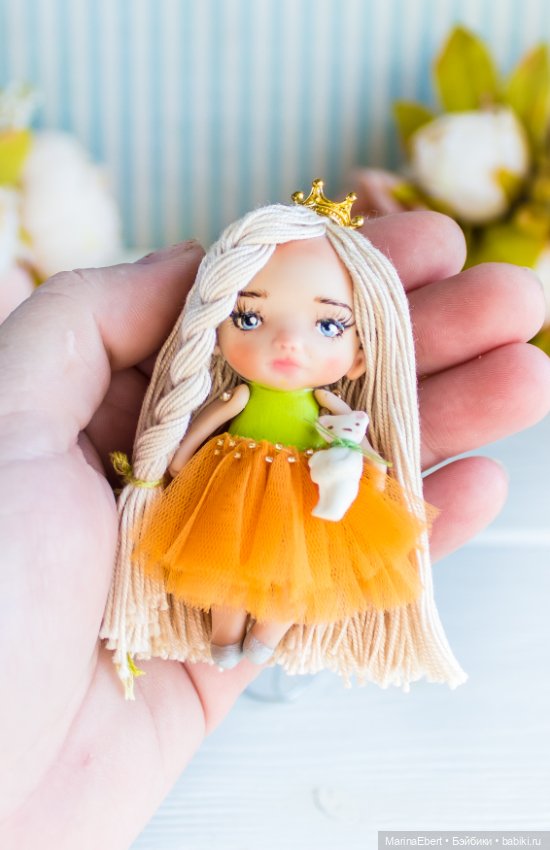 Маленькая куколка Линда — Авторские миниатюрные куклы: лепка (фото 8)