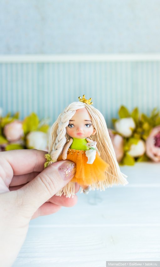 Маленькая куколка Линда — Авторские миниатюрные куклы: лепка (фото 5)