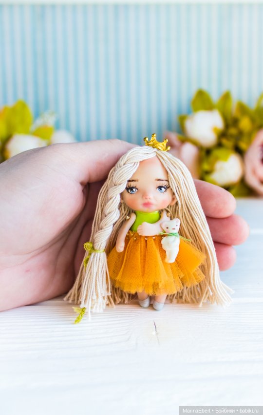 Маленькая куколка Линда — Авторские миниатюрные куклы: лепка (фото 4)