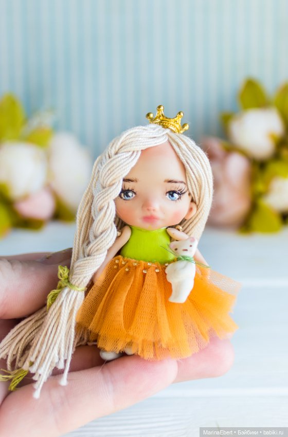 Маленькая куколка Линда — Авторские миниатюрные куклы: лепка (фото 9)