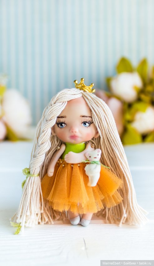 Маленькая куколка Линда — Авторские миниатюрные куклы: лепка (фото 10)