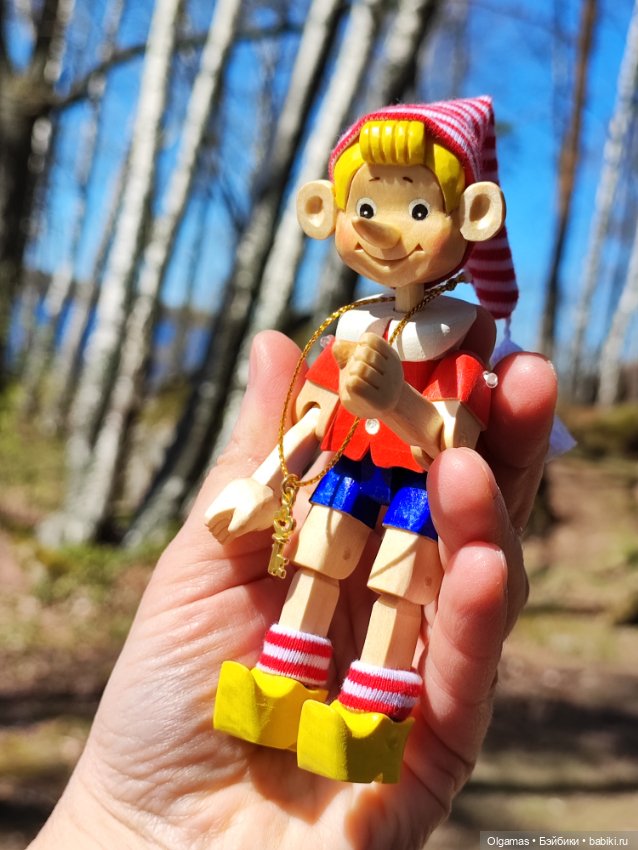 Буратино😊 — Авторские игрушки из дерева: резьба (фото 2)