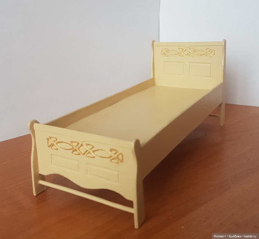 Кукольный комодик и кроватка 1:12 (фото 3)