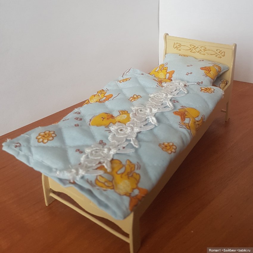 Кукольный комодик и кроватка 1:12 (фото 4)