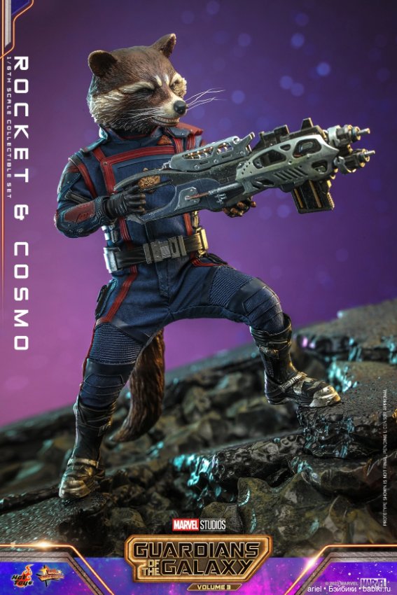 Hot Toys анонсировали сет фигурок Ракеты и Космо по мотивам фильма «Стражи Галактики. Часть 3» (фото 2)