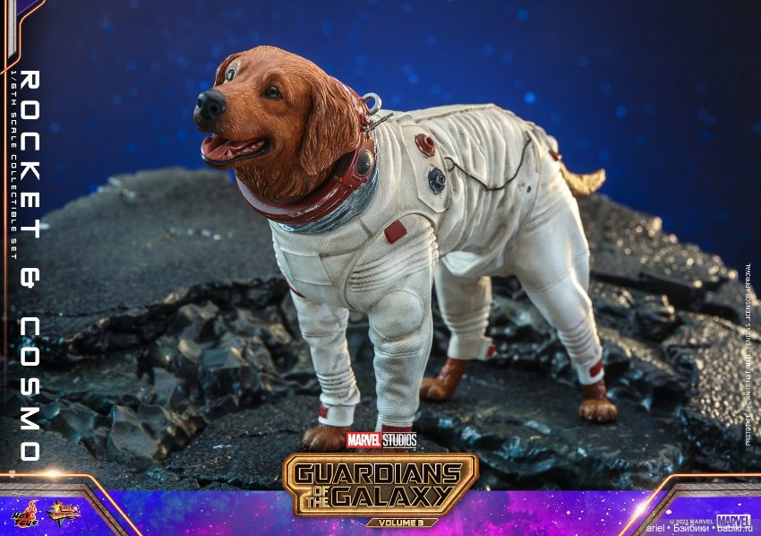 Hot Toys анонсировали сет фигурок Ракеты и Космо по мотивам фильма «Стражи Галактики. Часть 3» (фото 5)