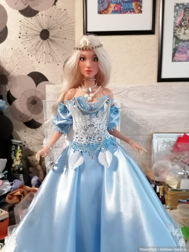 Нежный голубой — Одежда и обувь для кукол своими руками: фото