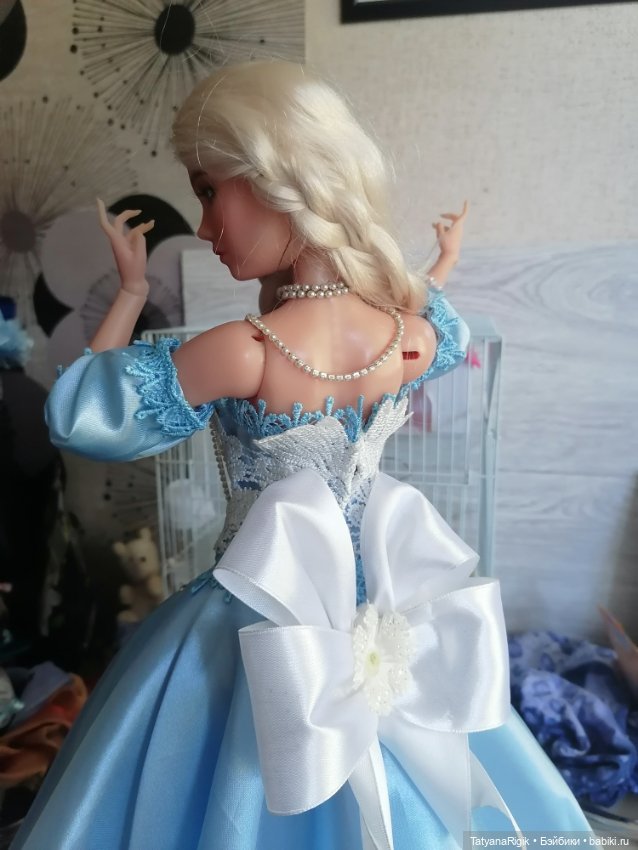 Нежный голубой — Одежда и обувь для кукол своими руками: фото (фото 4)