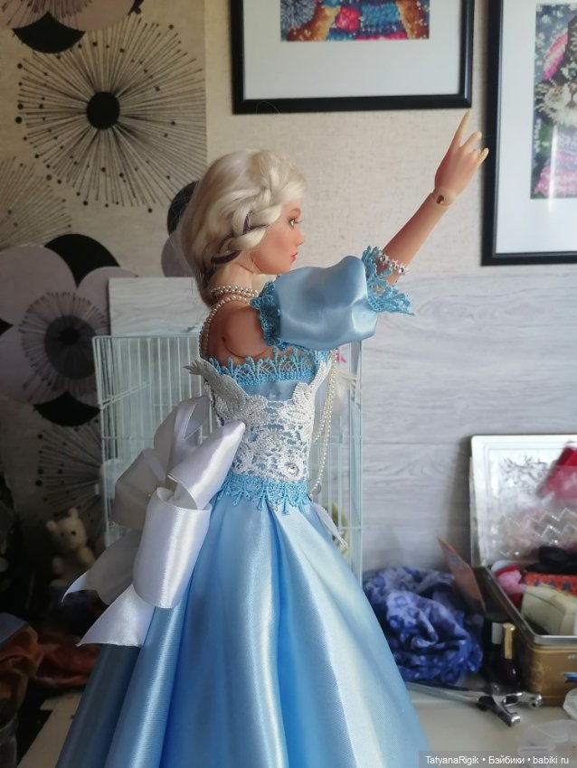 Нежный голубой — Одежда и обувь для кукол своими руками: фото (фото 7)
