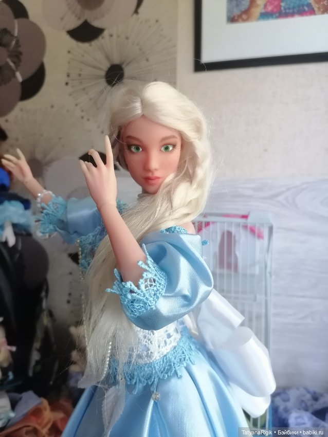 Нежный голубой — Одежда и обувь для кукол своими руками: фото (фото 5)