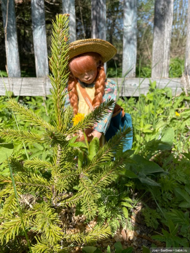 Anne of Green Gables Анна из Зеленых Мезонинов от Helen Kish гуляет в саду