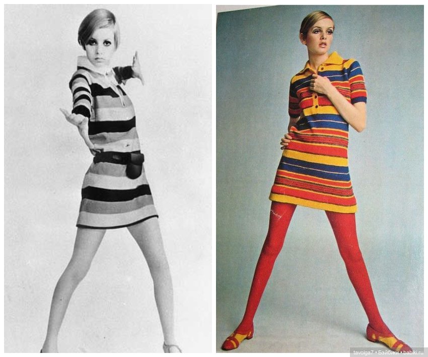 Твигги и летний трикотаж 60-х