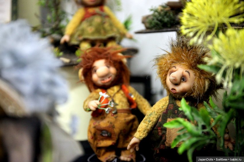 «Кто живет в старом саду» на выставке "Куклы с характером. Четвертая высота"