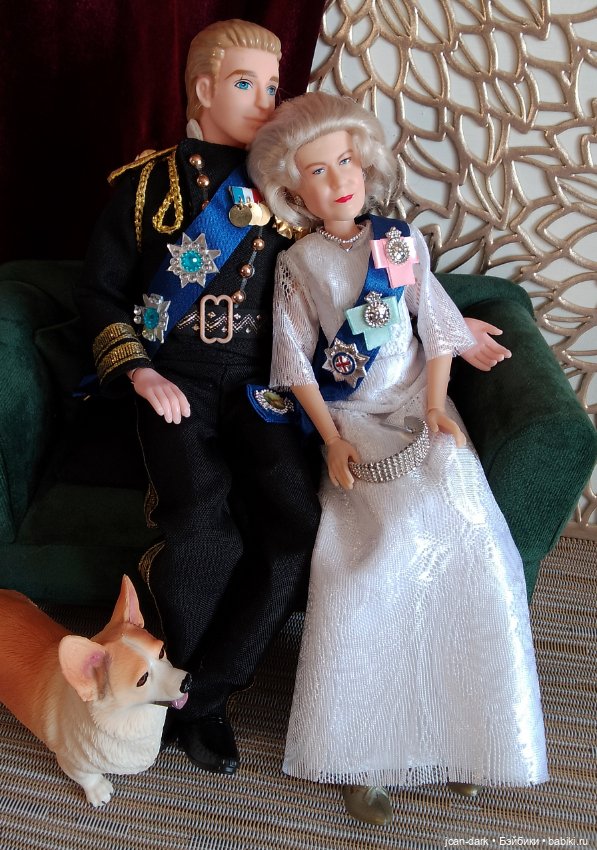 Ее величество Елизавета 2-я Виндзор и ее муж, герцог Эдинбургский принц Филипп