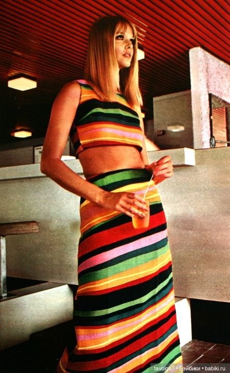 Динамичный трикотаж в моде 1960х (фото 2)