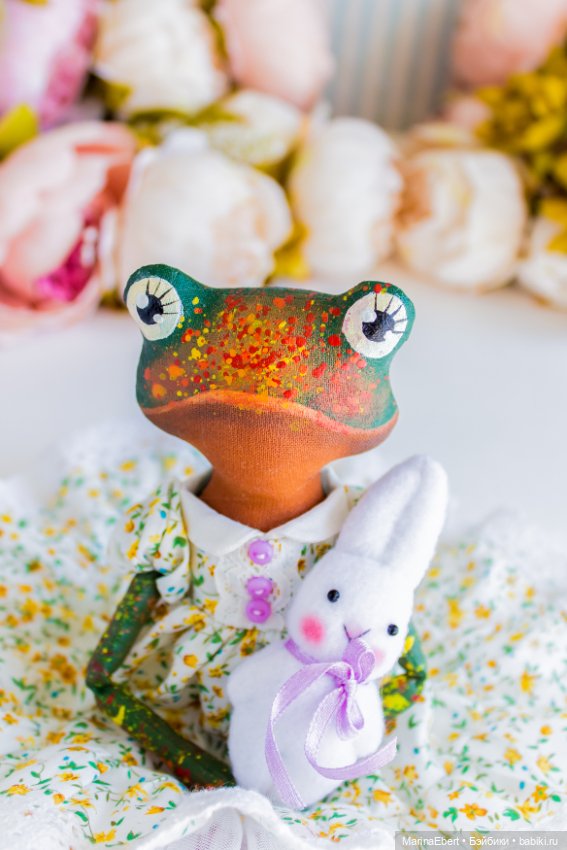 Лягушечка Теа текстильная кукла (фото 7)