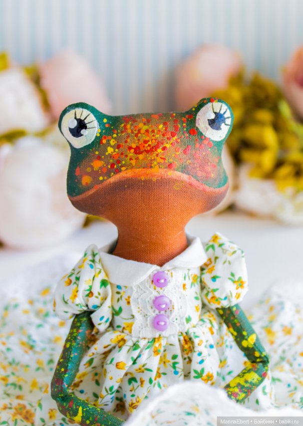 Лягушечка Теа текстильная кукла (фото 10)