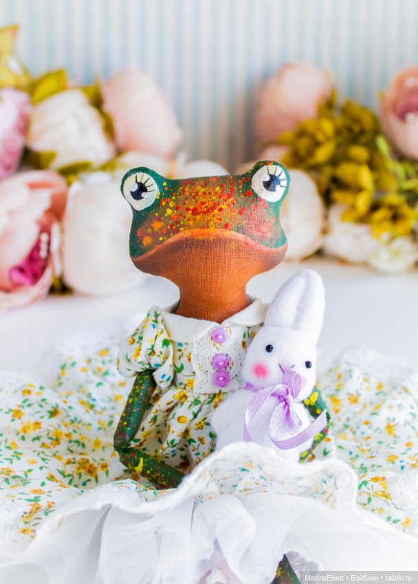 Лягушечка Теа текстильная кукла (фото 6)