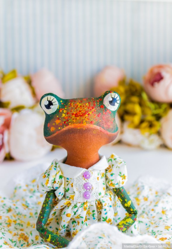 Лягушечка Теа текстильная кукла (фото 2)
