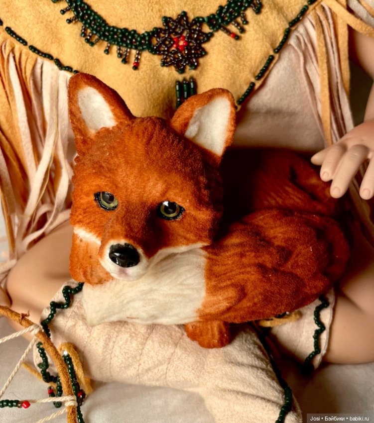 Редкая девочка с ручной лисой из племени индейцев от Jane Zidjunas (фото 9)