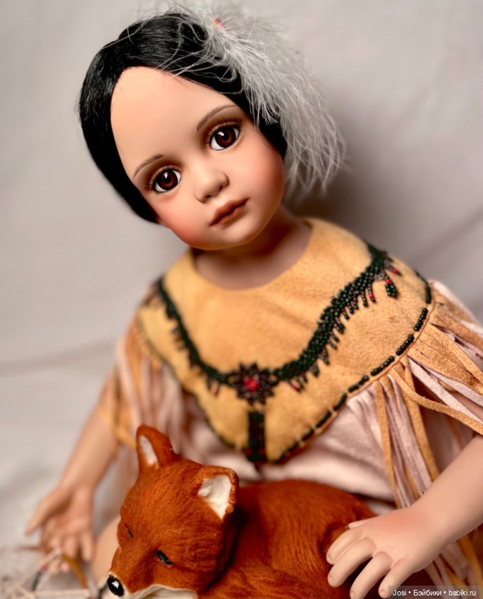 Редкая девочка с ручной лисой из племени индейцев от Jane Zidjunas (фото 10)