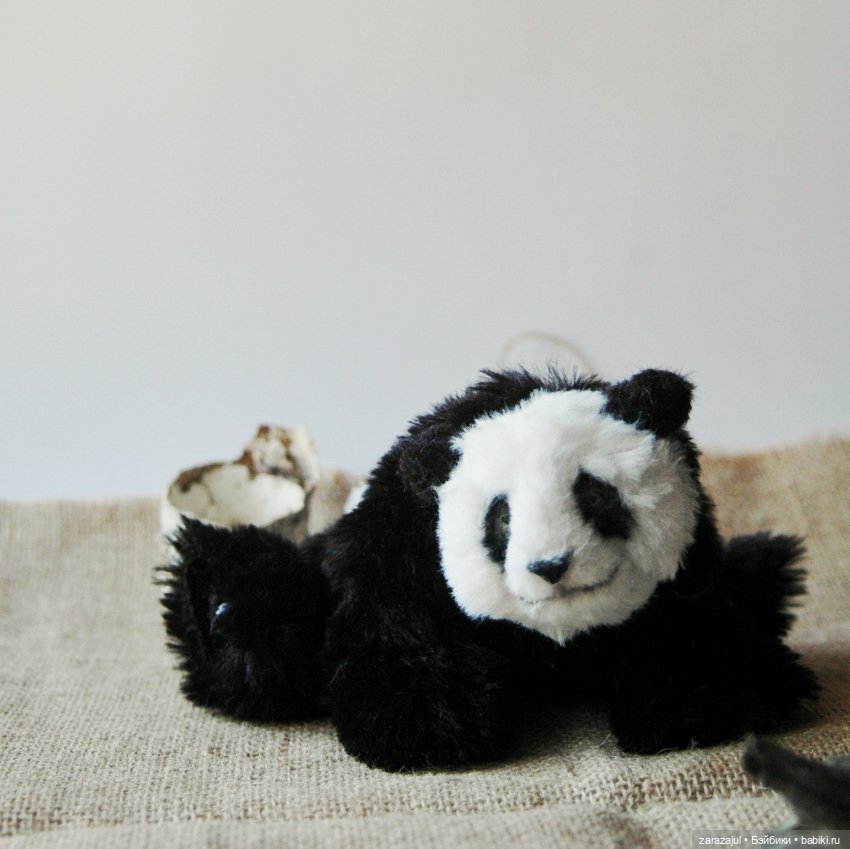 Панда в процессе — Авторские мишки Тедди и друзья: фото (фото 2)