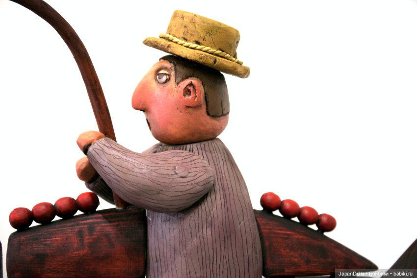 "Рыбак на рыбе" на выставке "Куклы с характером. Четвёртая высота" (фото 6)