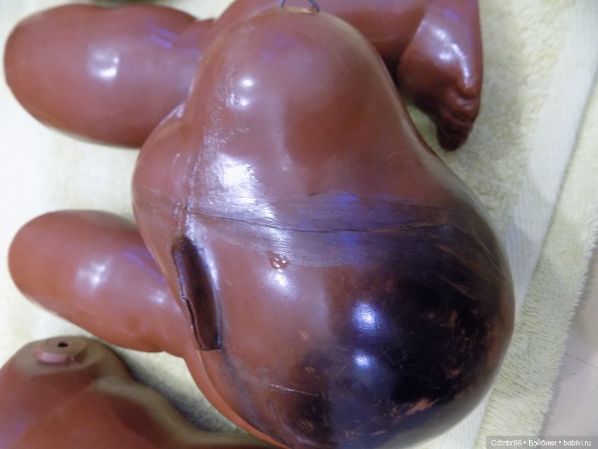 Реставрация двух тёмнокожих мальчиков. Один целлулоидный, второй металлический (фото 7)