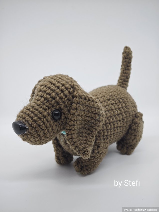 Таксик — Вязаные игрушки и амигуруми: крючком (фото 7)