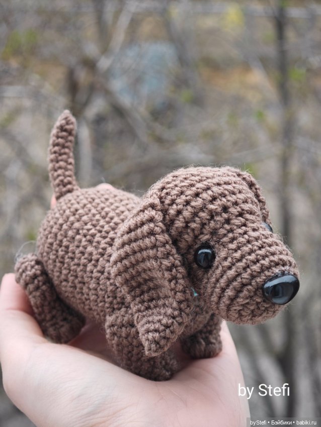 Таксик — Вязаные игрушки и амигуруми: крючком (фото 10)