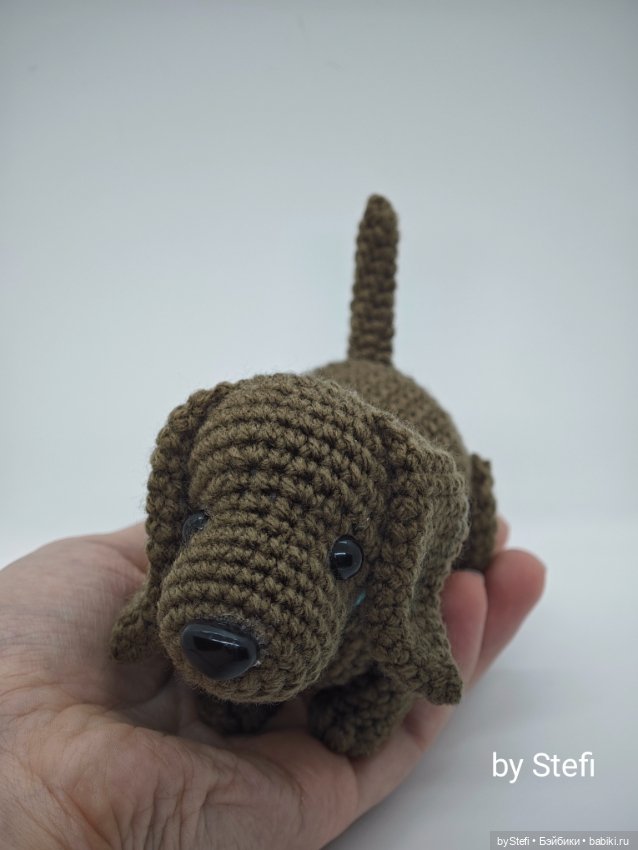 Таксик — Вязаные игрушки и амигуруми: крючком (фото 3)