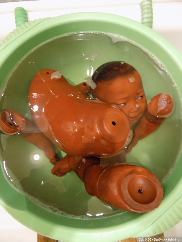 Реставрация двух тёмнокожих мальчиков. Один целлулоидный, второй металлический (фото 2)