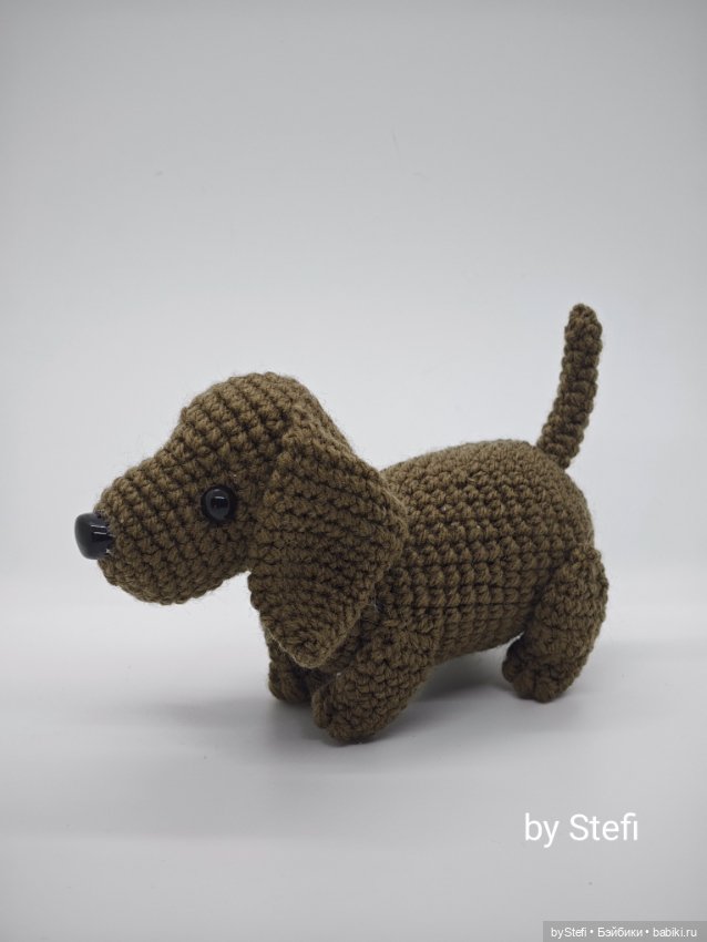 Таксик — Вязаные игрушки и амигуруми: крючком