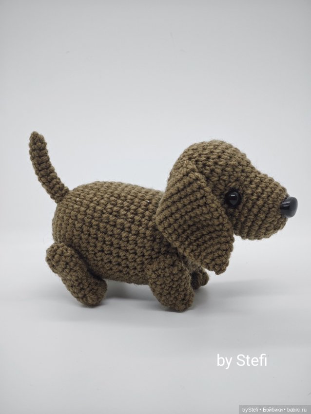 Таксик — Вязаные игрушки и амигуруми: крючком (фото 4)