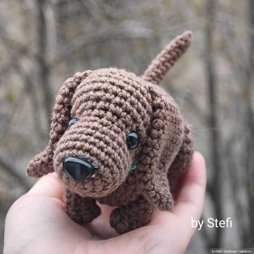 Таксик — Вязаные игрушки и амигуруми: крючком (фото 9)