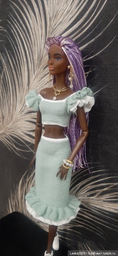 Первое платье для Клодет — Одежда и обувь для кукол своими руками: фото (фото 2)