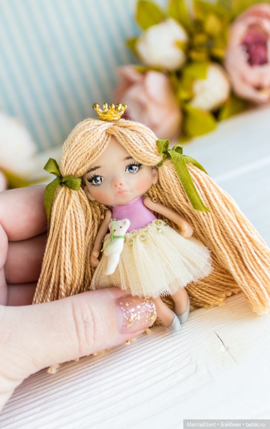 Маленькая куколка Ева — Авторские миниатюрные куклы: лепка (фото 7)