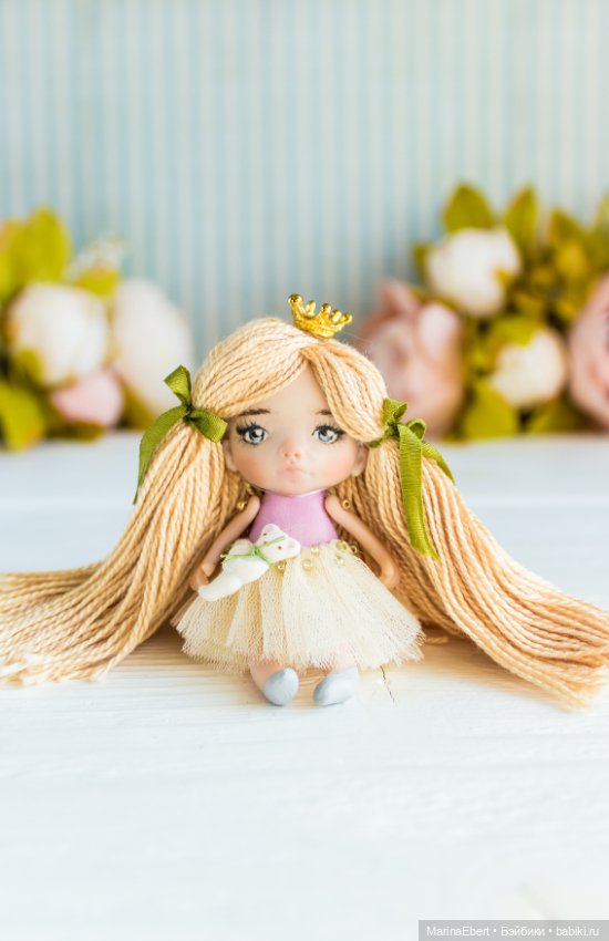 Маленькая куколка Ева — Авторские миниатюрные куклы: лепка (фото 10)