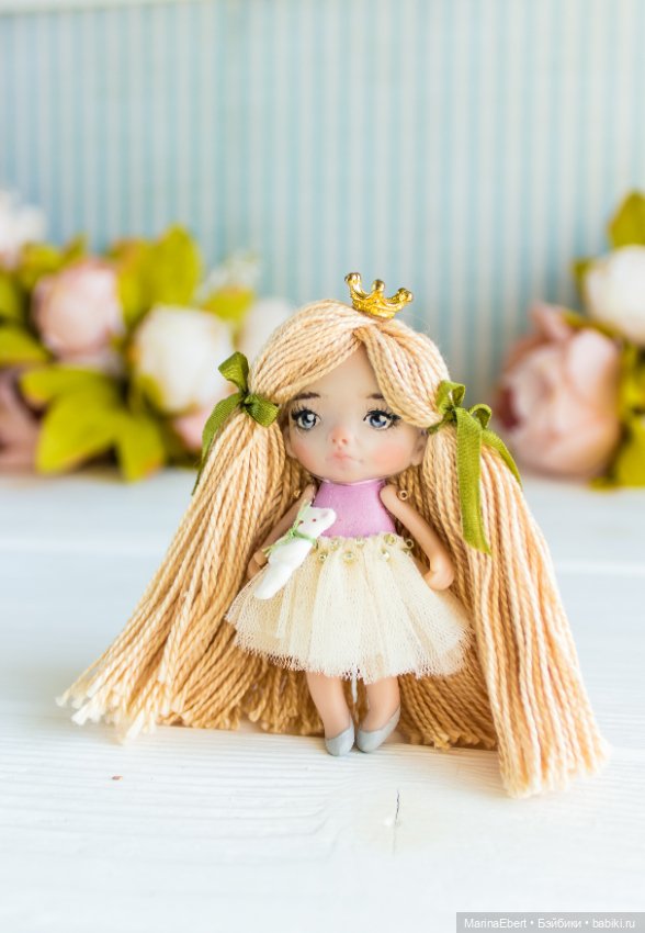 Маленькая куколка Ева — Авторские миниатюрные куклы: лепка (фото 3)