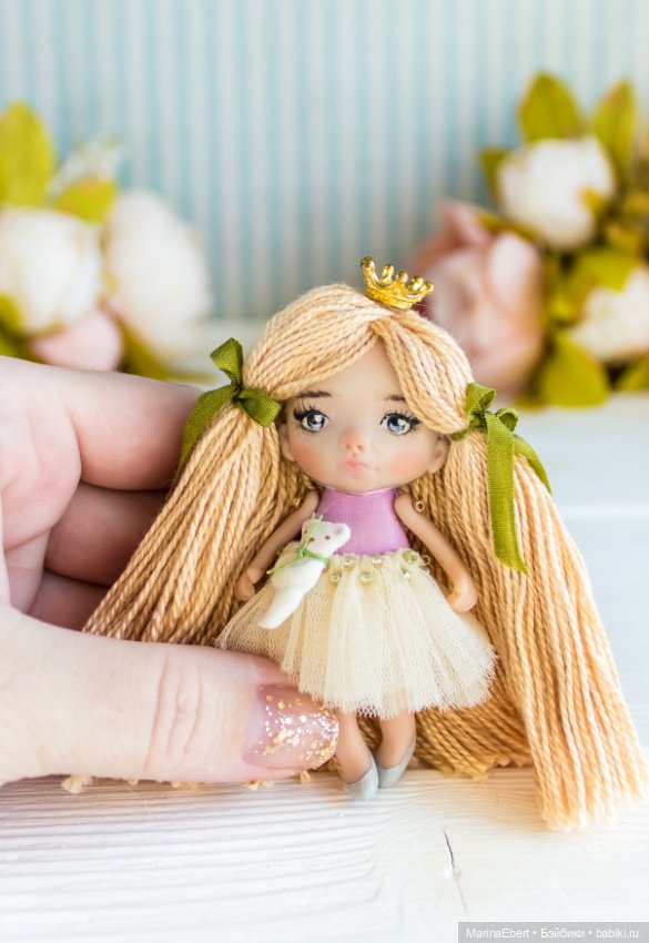 Маленькая куколка Ева — Авторские миниатюрные куклы: лепка (фото 6)