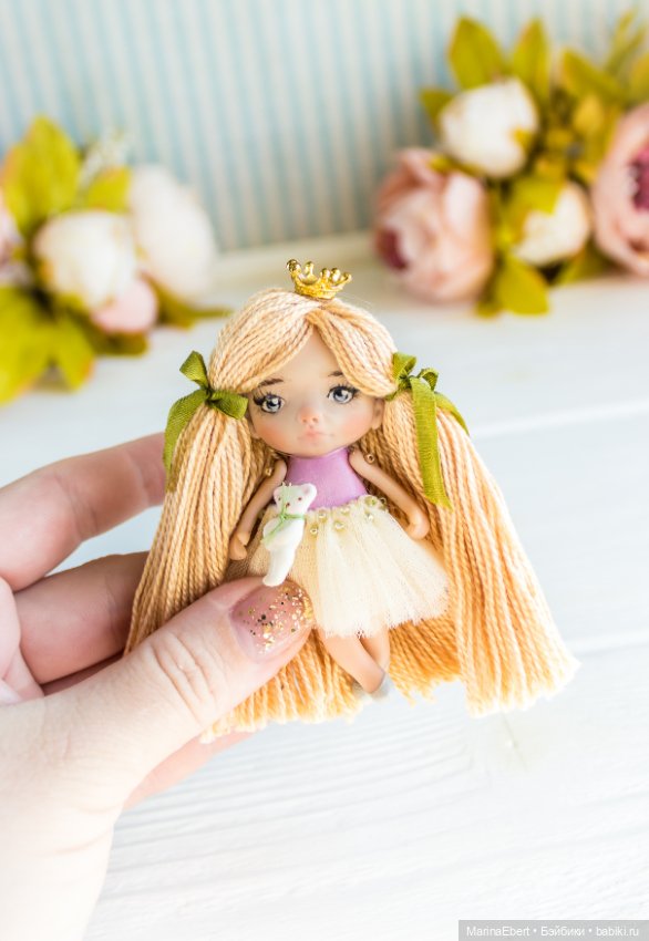 Маленькая куколка Ева — Авторские миниатюрные куклы: лепка (фото 9)