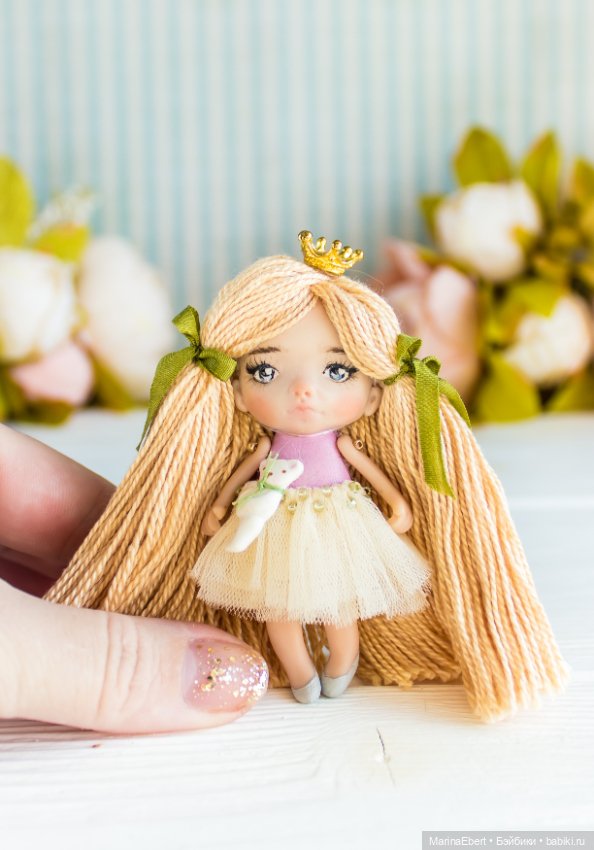 Маленькая куколка Ева — Авторские миниатюрные куклы: лепка (фото 4)