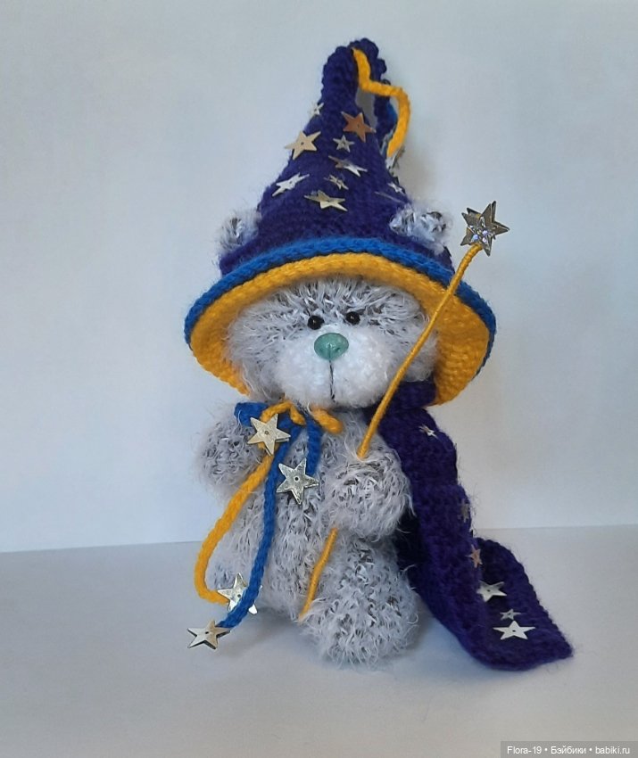 Звездочет, мишка Тедди — Вязаные игрушки и амигуруми: крючком