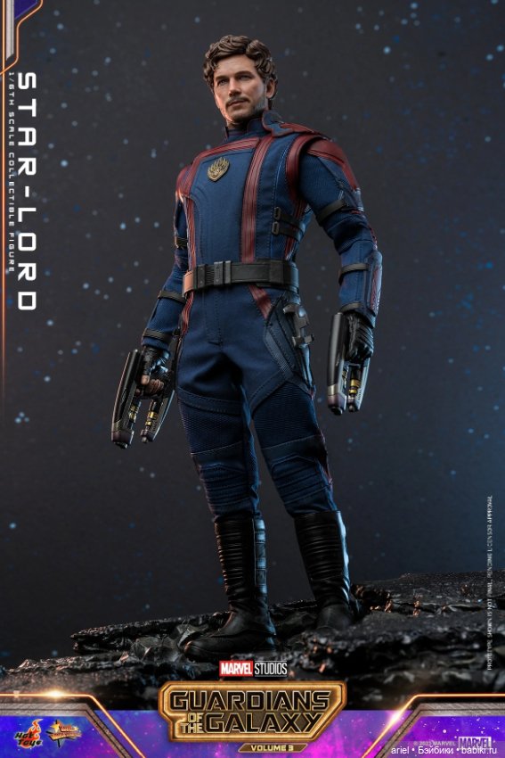 Hot Toys анонсировали фигурку Звёздного Лорда по мотивам фильма «Стражи Галактики. Часть 3» (фото 2)