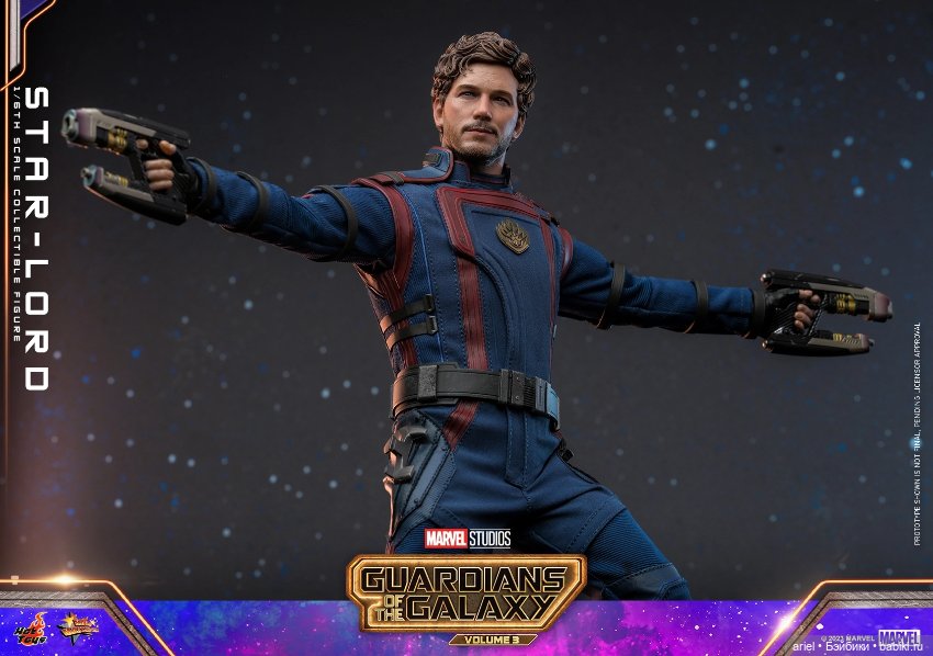Hot Toys анонсировали фигурку Звёздного Лорда по мотивам фильма «Стражи Галактики. Часть 3» (фото 3)